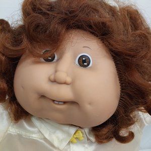 Vintage Cabbage Patch Kid Red Cornsilk Hair Head Mold #5 2 BOTTOM TEETH
